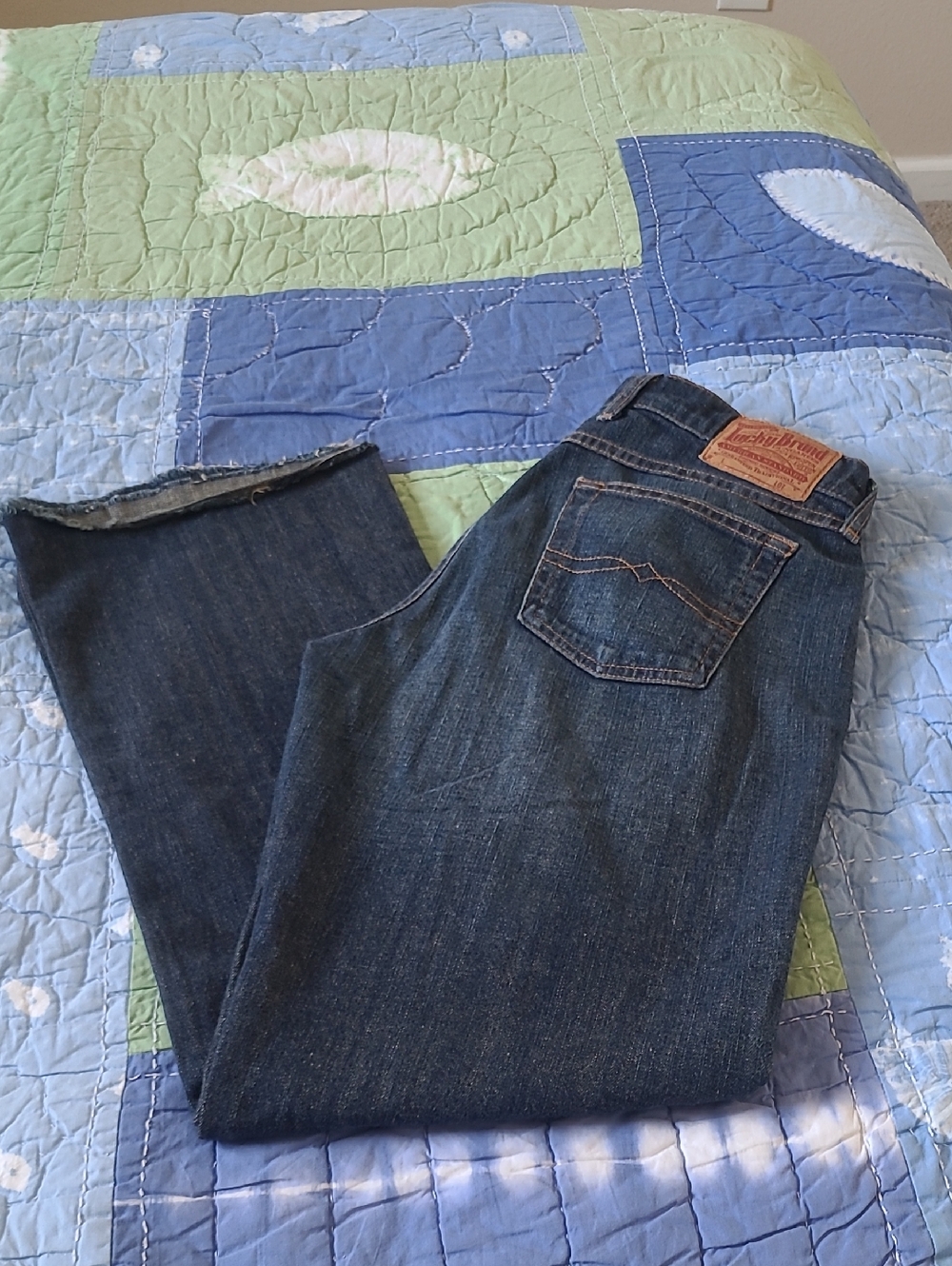 Lucky Brand Women's Flare Leg Dark Blue Denim Jeans